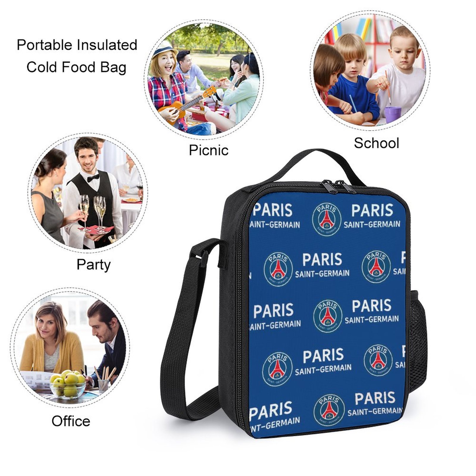 Paris Saint-Germain Student Schulranzen Lunchbag Stifttasche Kombination Paris Saint-Germain Student Schulranzen Lunchbag Stifttasche Kombination