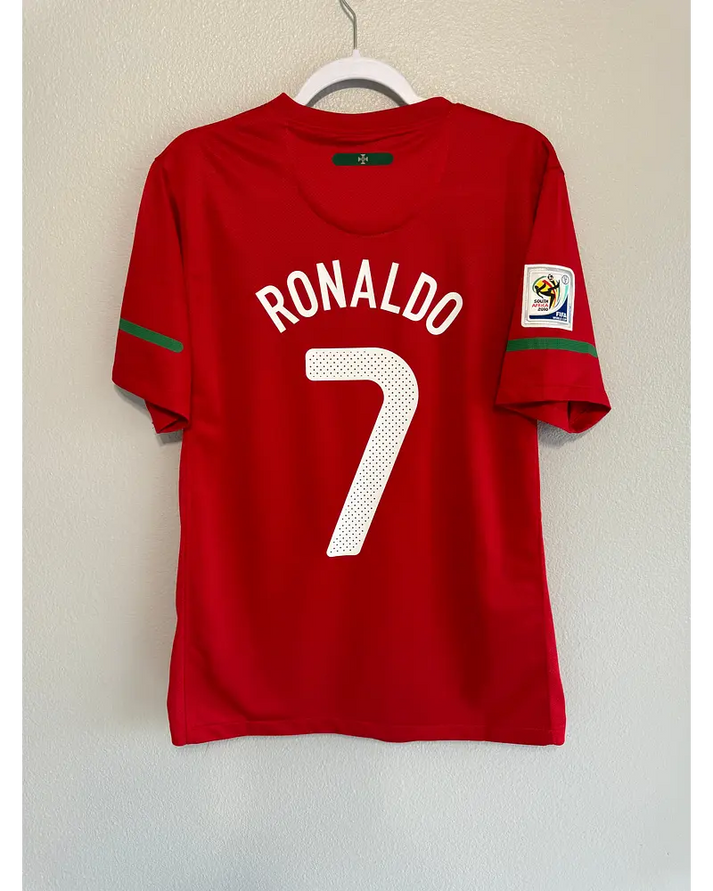 Portugal Cristiano Ronaldo 7 Retro Home Trikot WM 2010