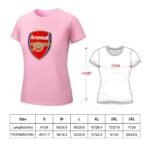Arsenal Damen Kurzarm Rundhals T-Shirt Casual Sommer Tops