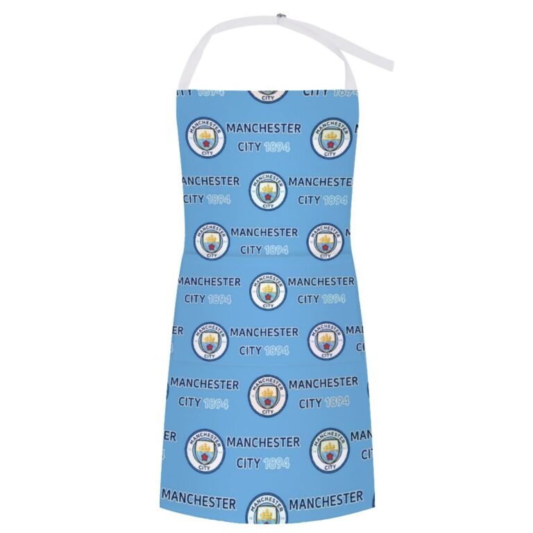 Manchester City Wasserdichte Schürze Wasserdichte Schürze Mit Taschen Für Küchenfarbe Und Mehr.
