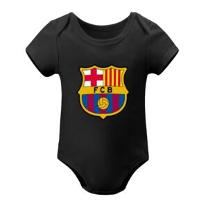 Fc Barcelona Baby Bodysuit Strampler Schlafanzug Mit Kurzen Ärmeln
