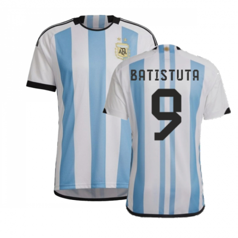 Argentinien Gabriel Batistuta 9 Home Trikot WM 2022