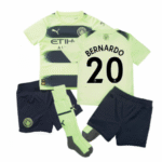 Man City Bernardo Silva 20 Kinder Third Trikot Mini Kit 2022-2023