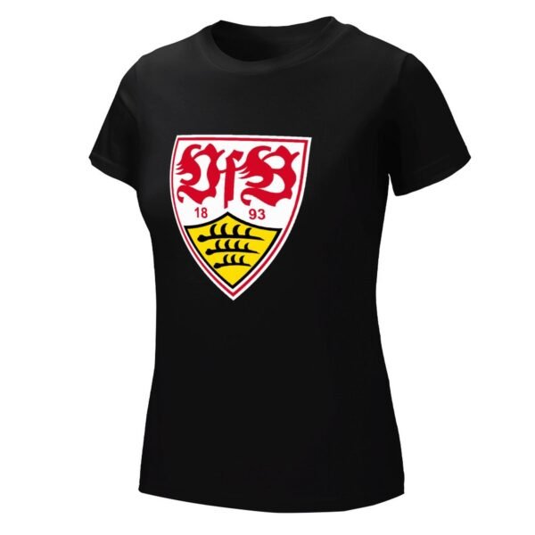VfB Stuttgart Damen Kurzarm Rundhals T-Shirt Casual Sommer Tops