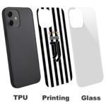 Juventus FC Stoßfest Glaskasten Handyhüllen & Cover Für IPhone 12