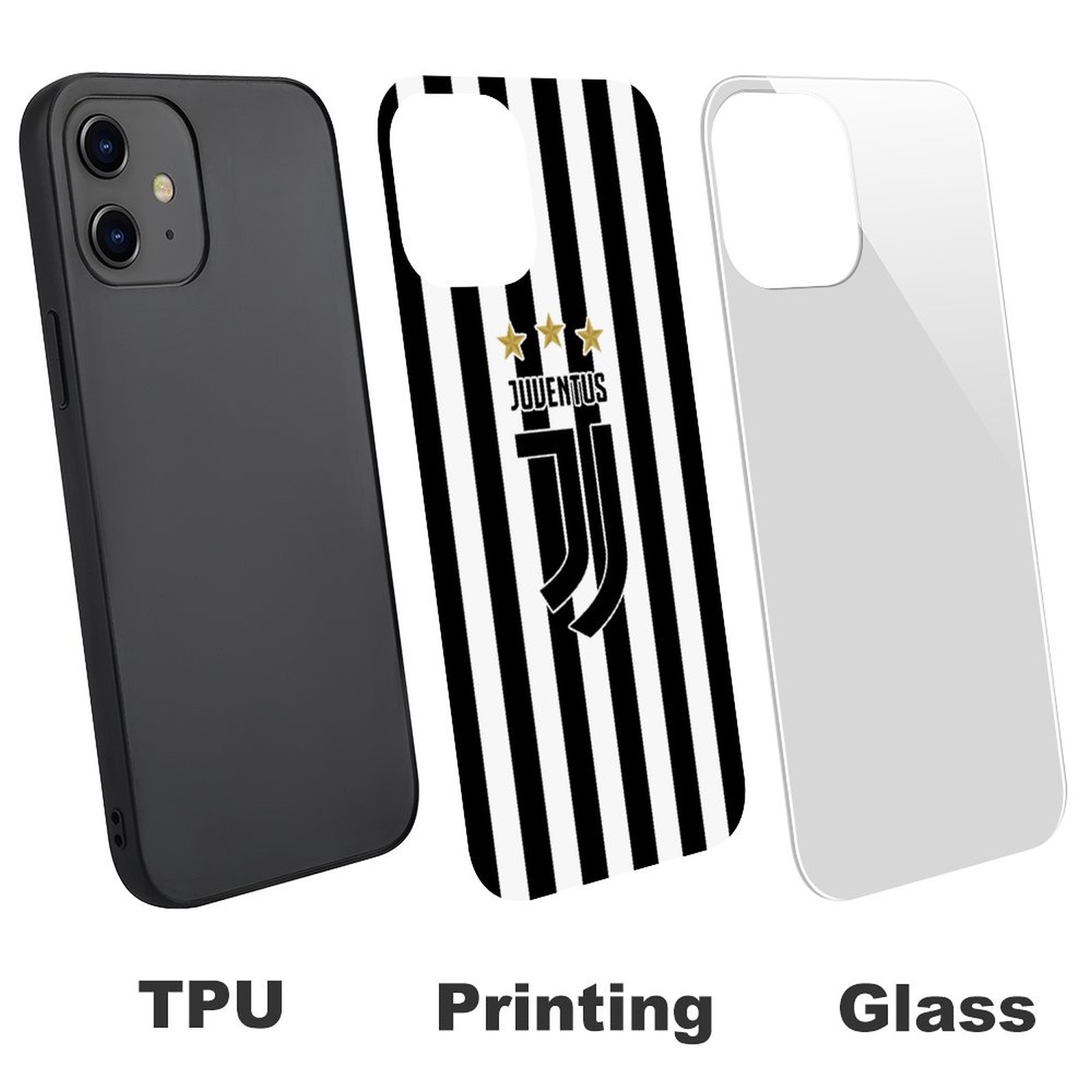 Juventus FC Stoßfest Glaskasten Handyhüllen & Cover Für IPhone 12 Juventus FC Stoßfest Glaskasten Handyhüllen & Cover Für IPhone 12