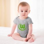 VfL Wolfsburg Baby Bodysuit Strampler Schlafanzug Mit Kurzen Ärmeln