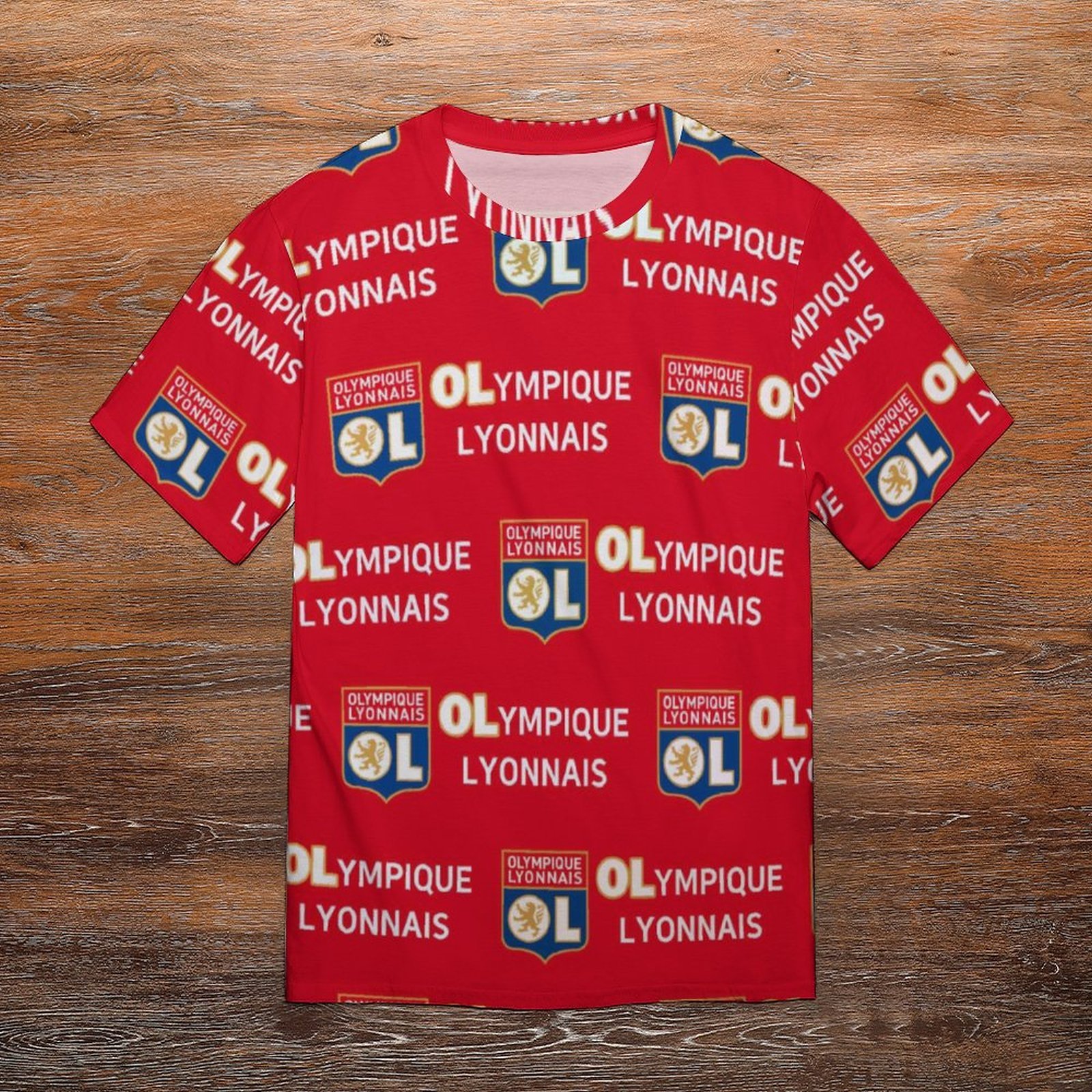 Olympique Lyonnais Unisex 3D Vollständig Druck Kurzarm T-Shirts Beiläufige Tee Tops Olympique Lyonnais Unisex 3D Vollständig Druck Kurzarm T-Shirts Beiläufige Tee Tops