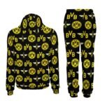 Borussia Dortmund Lässiges Sweatshirt-Set 2 Sätze Kapuzen-Sweatpants