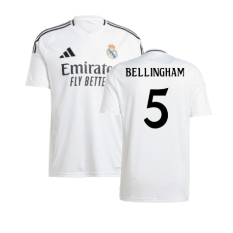 Real Madrid Jude Bellingham 5 Home Trikot 2024-2025 Real Madrid Jude Bellingham 5 Home Trikot 2024-2025