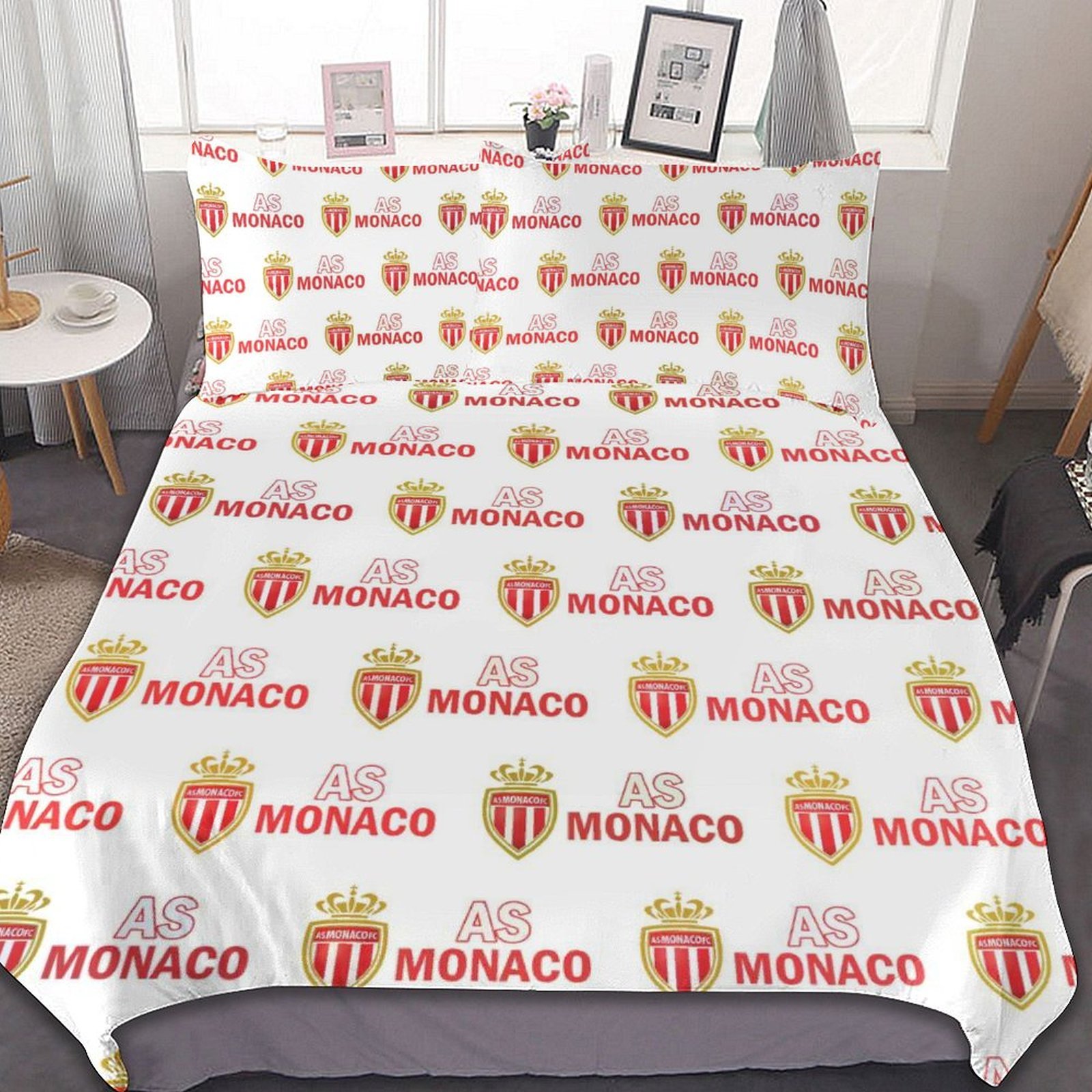 AS Monaco Bettwäscheset 3 Stück Kinder Erwachsene Steppdeckenbezug Steppdeckenbezug Multi Size Laken Set AS Monaco Bettwäscheset 3 Stück Kinder Erwachsene Steppdeckenbezug Steppdeckenbezug Multi Size Laken Set