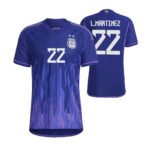 Argentinien Lautaro Martinez 22 Away Trikot WM 2022