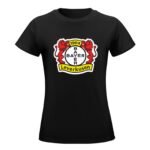 Bayer Leverkusen Damen Kurzarm Rundhals T-Shirt Casual Sommer Tops
