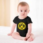 Borussia Dortmund Baby Bodysuit Strampler Schlafanzug Mit Kurzen Ärmeln