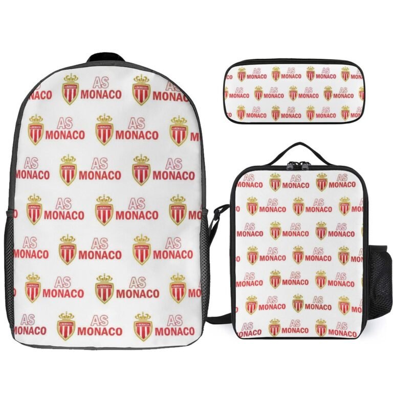 AS Monaco Student Schulranzen Lunchbag Stifttasche Kombination