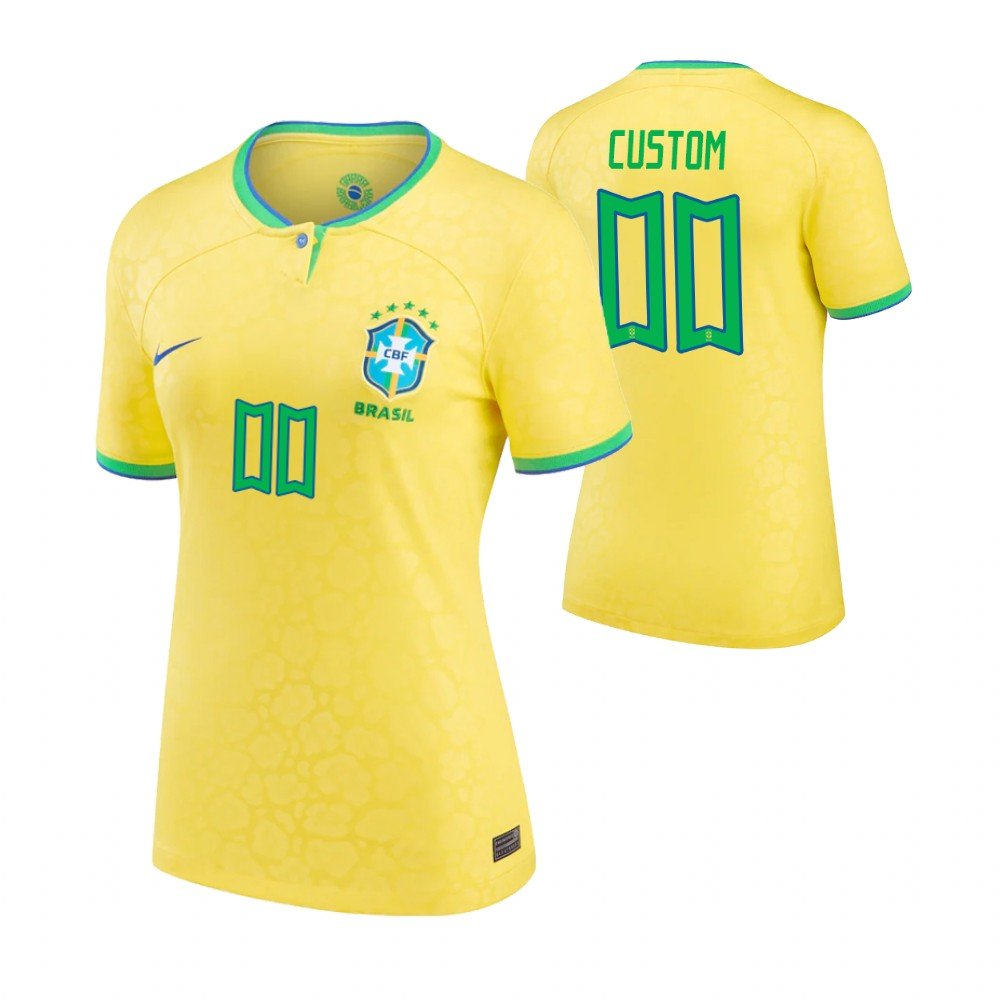 Frauen Brasilien Home Trikot WM 2022 ( Aufdruck Dein Name ) Frauen Brasilien Home Trikot WM 2022 ( Aufdruck Dein Name )