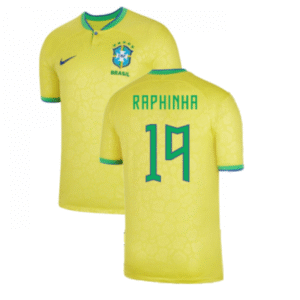 Brasilien Raphinha 19 Home Trikot WM 2022