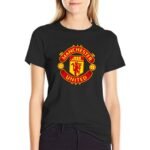 Manchester United Damen Kurzarm Rundhals T-Shirt Casual Sommer Tops