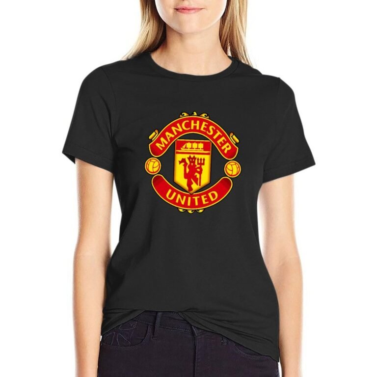 Manchester United Damen Kurzarm Rundhals T-Shirt Casual Sommer Tops