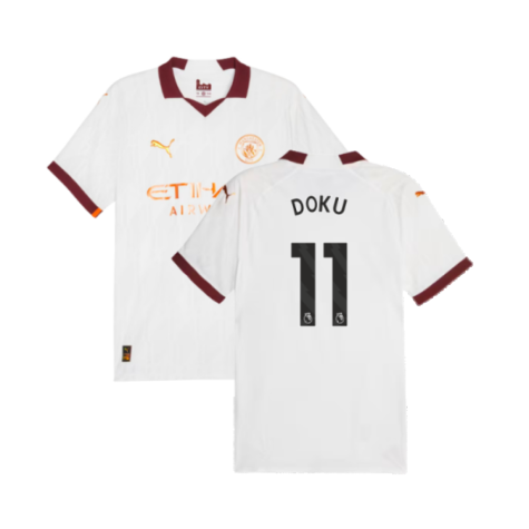 Man City Jérémy Doku 11 Away Trikot 2023-2024