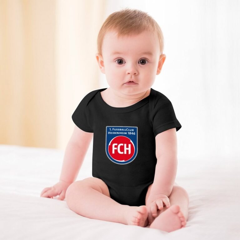 FC Heidenheim Baby Bodysuit Strampler Schlafanzug Mit Kurzen Ärmeln