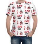 FC Köln 3D Vollständig Druck Kurzarm T-Shirts Beiläufige Tee Tops