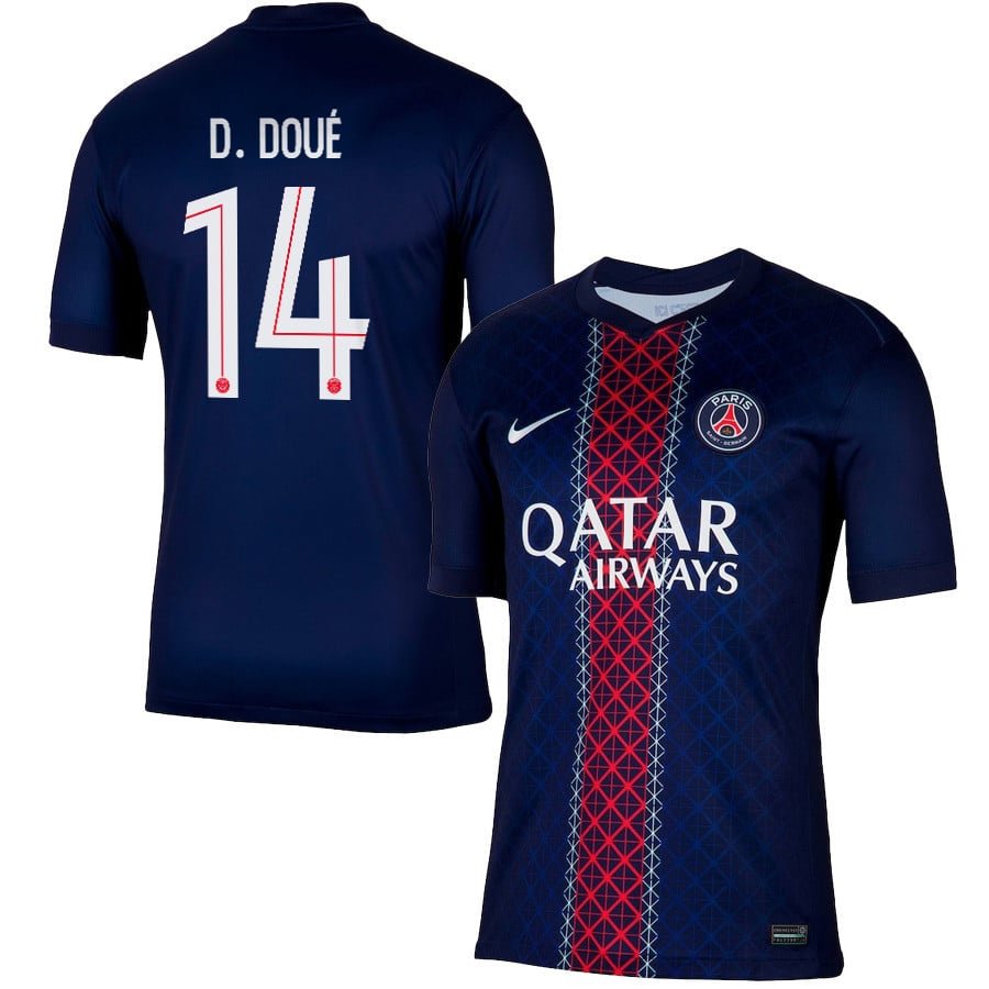 Paris Saint-Germain Désiré Doué 14 Home Trikot 2025-2026