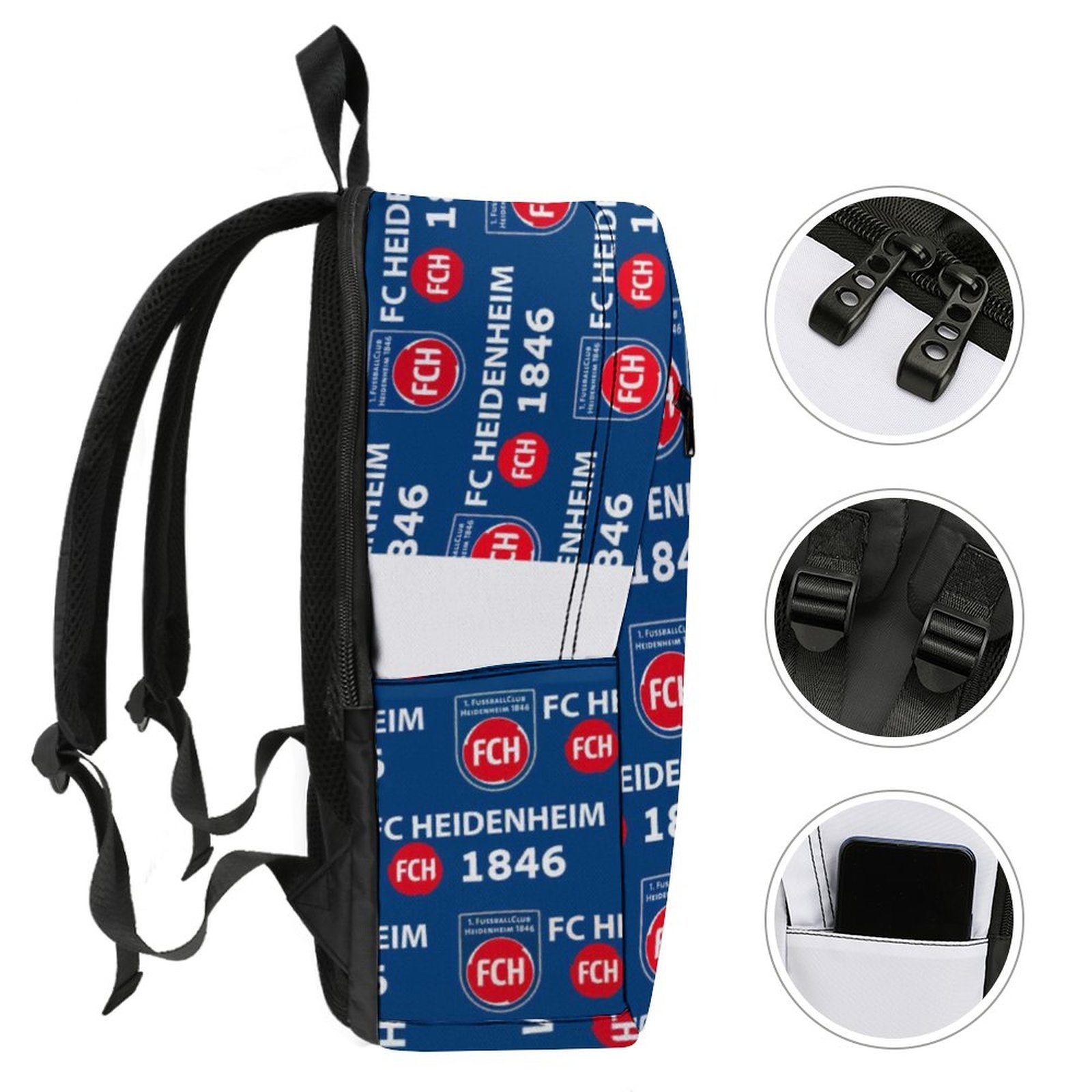 FC Heidenheim Unisex Backpack Rucksack Outdoor Wanderrucksack FC Heidenheim Unisex Backpack Rucksack Outdoor Wanderrucksack