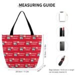Olympique Lyonnais Frauen Tragetasche Oxford-Stoff Einkaufsbeutel Tote Bag