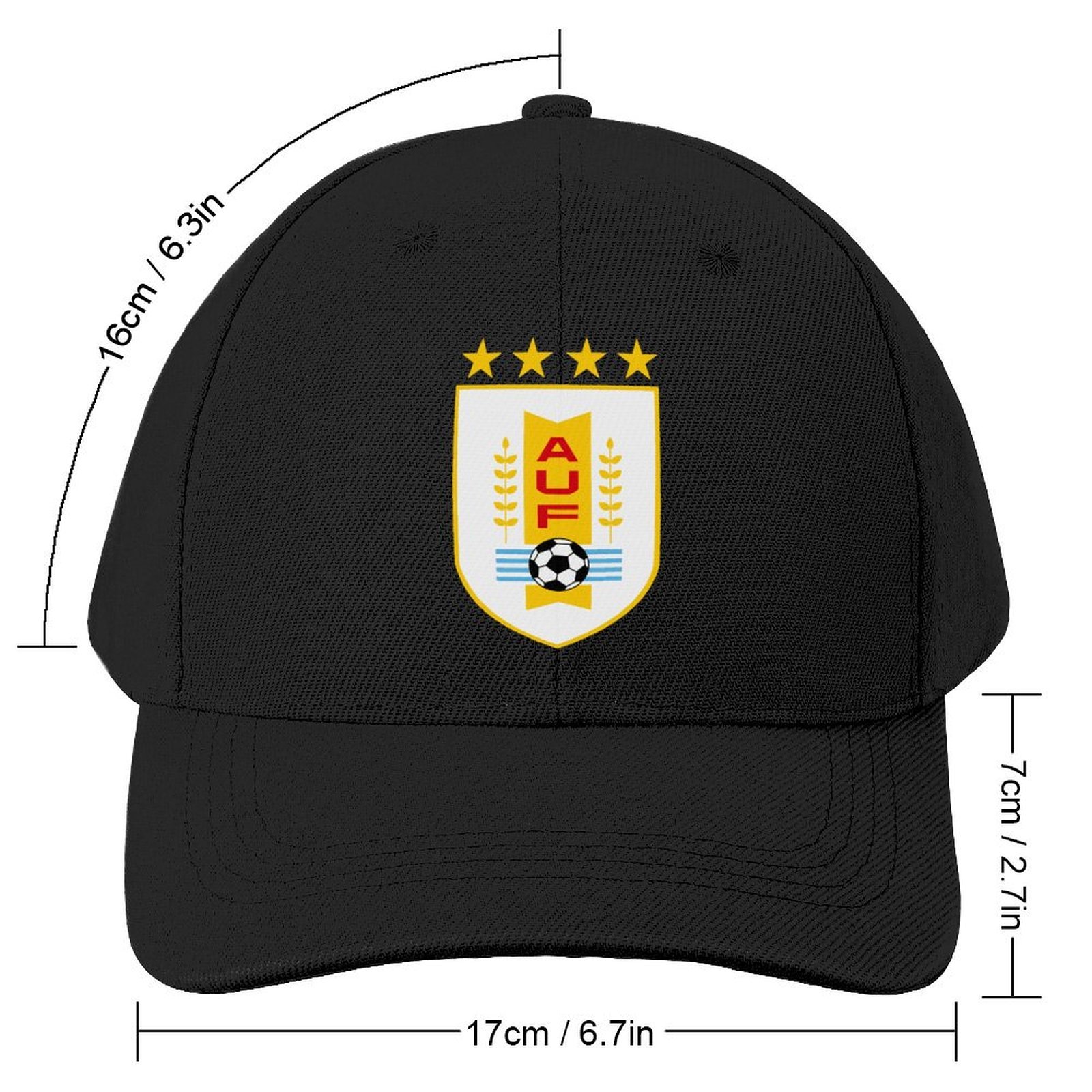 Uruguay Baseball Cap Verstellbar Reine Farbe Baseballkappe Mütze Uruguay Baseball Cap Verstellbar Reine Farbe Baseballkappe Mütze