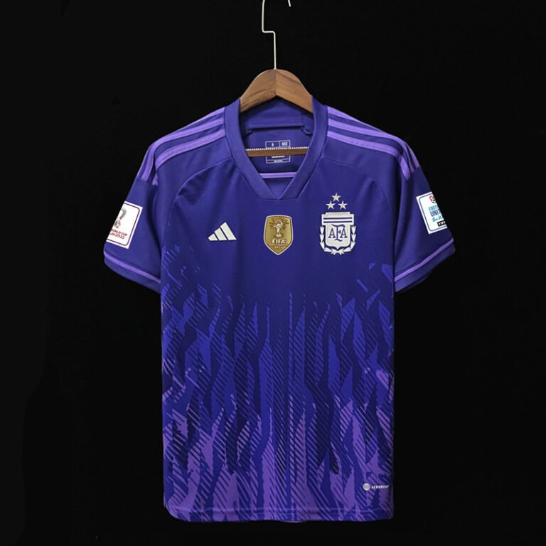 Argentinien Lionel Messi 10 Auswärtstrikot Kinder 2022-2023 Mit Shorts