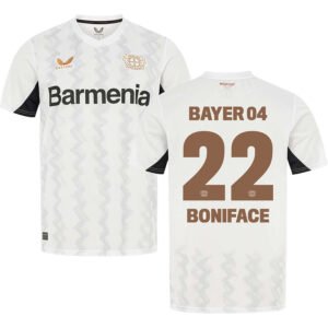 Bayer Leverkusen Victor Boniface 22 Away Trikot 2024-2025