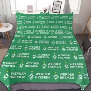 Werder Bremen Bettwäscheset 3 Stück Kinder Erwachsene Steppdeckenbezug Steppdeckenbezug Multi Size Laken Set