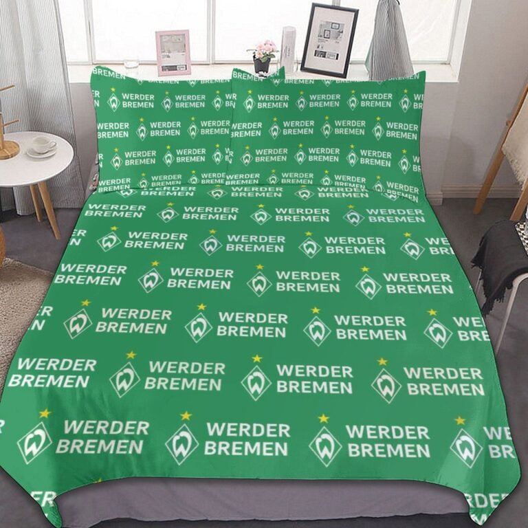 Werder Bremen Bettwäscheset 3 Stück Kinder Erwachsene Steppdeckenbezug Steppdeckenbezug Multi Size Laken Set
