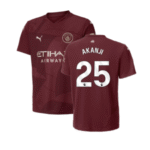 Manchester City Manuel Akanji 25 Third Trikot 2024-2025