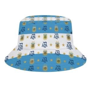 Argentinien Karomuster Sommer Sonnenhut Reversible Bucket Hat