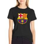 Fc Barcelona Damen Kurzarm Rundhals T-Shirt Casual Sommer Tops