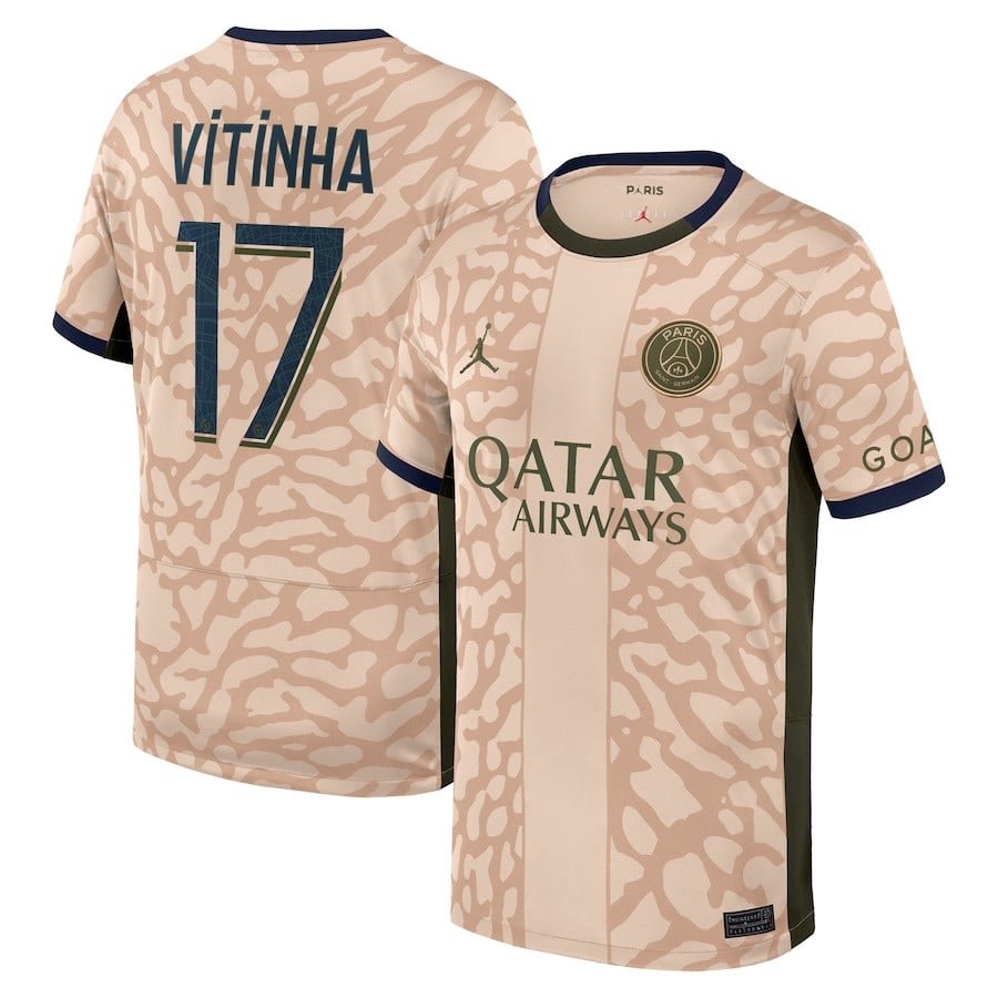 Paris Saint-Germain Vítor Ferreira 17 Fourth Trikot 2023-2024 Paris Saint-Germain Vítor Ferreira 17 Fourth Trikot 2023-2024