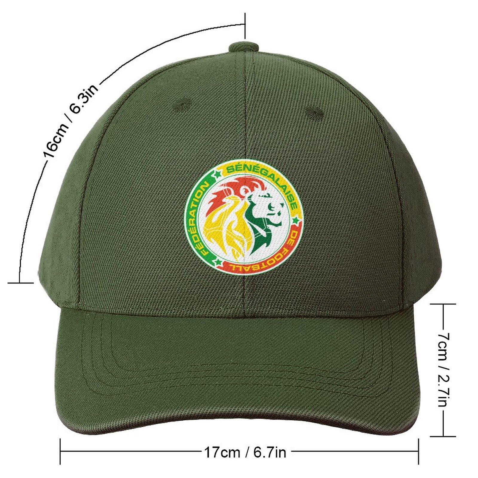 Senegal Baseball Cap Verstellbar Reine Farbe Baseballkappe Mütze Senegal Baseball Cap Verstellbar Reine Farbe Baseballkappe Mütze