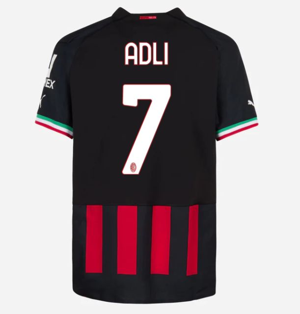 AC Mailand Yacine Adli 7 Home Trikot 2022-2023
