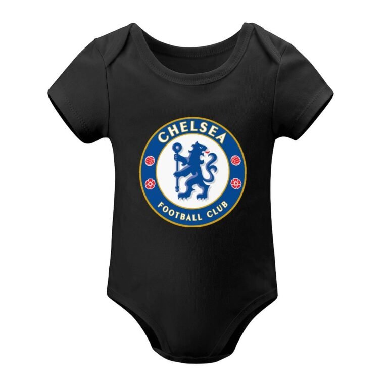 Chelsea FC Baby Bodysuit Strampler Schlafanzug Mit Kurzen Ärmeln