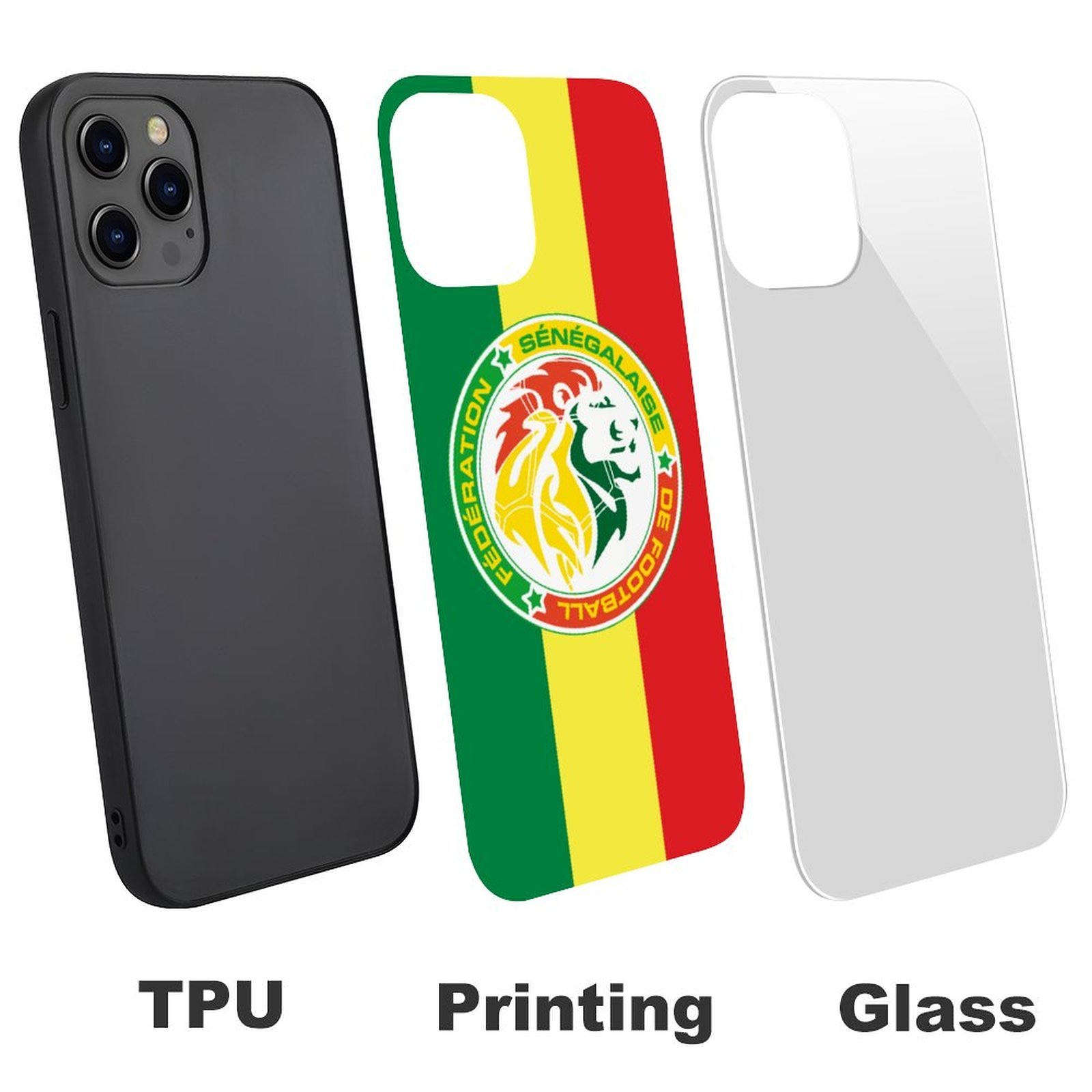 Senegal Stoßfest Glaskasten Handyhüllen & Cover Für IPhone 12 Senegal Stoßfest Glaskasten Handyhüllen & Cover Für IPhone 12