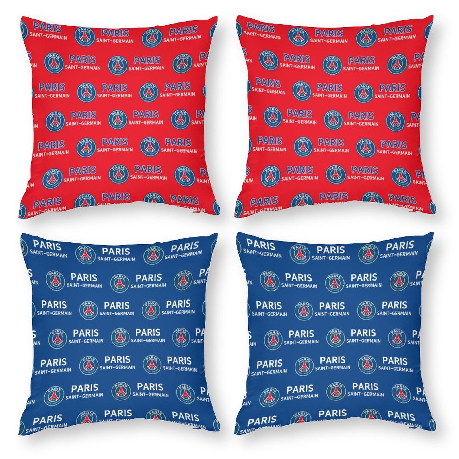Paris Saint-Germain Dekorative 4er Set Kissenbezüge Kissenhülle Sofakissen Bezug Paris Saint-Germain Dekorative 4er Set Kissenbezüge Kissenhülle Sofakissen Bezug