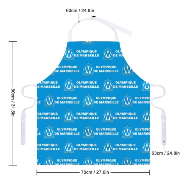Olympique De Marseille Wasserdichte Schürze Wasserdichte Schürze Mit Taschen Für Küchenfarbe Und Mehr.