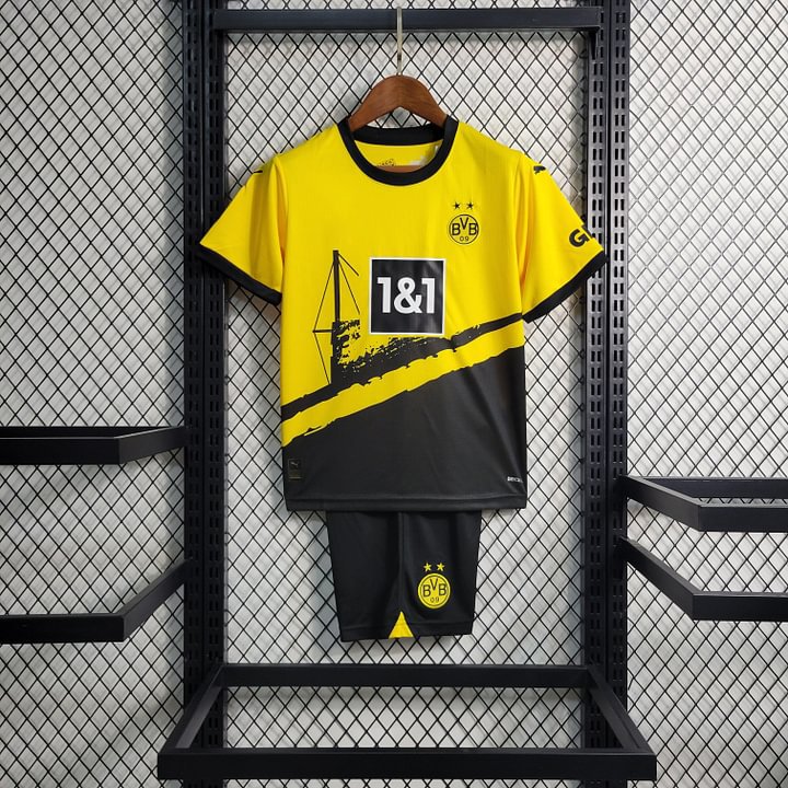 Borussia Dortmund Heimtrikot Kinder Minikit 2023-2024 Borussia Dortmund Heimtrikot Kinder Minikit 2023-2024