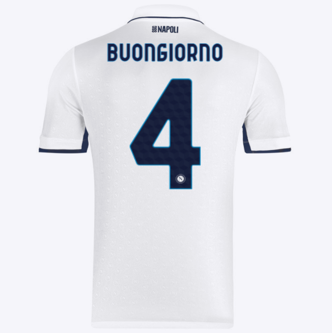 SSC Neapel Alessandro Buongiorno 4 Away Trikot 2024-2025