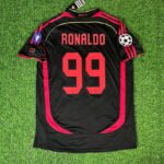 AC Mailand Ronaldo 99 UCL Third Retro Trikot 2006-2007