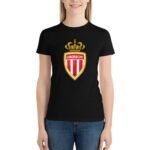 AS Monaco Damen Kurzarm Rundhals T-Shirt Casual Sommer Tops