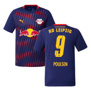 RB Leipzig Yussuf Poulsen 9 Away Trikot 2025-2026