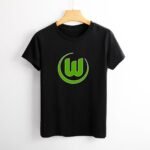 VfL Wolfsburg Damen Kurzarm Rundhals T-Shirt Casual Sommer Tops
